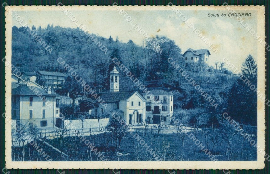 Verbania Ghiffa Cargiago PIEGHE cartolina QZ1073 – fronte