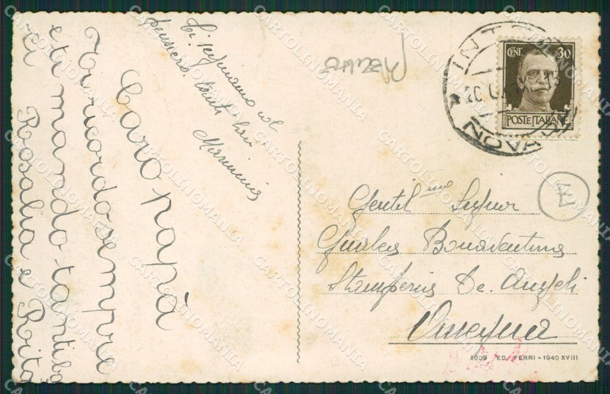 Verbania Ghiffa Cargiago PIEGHE cartolina QZ1073 – retro