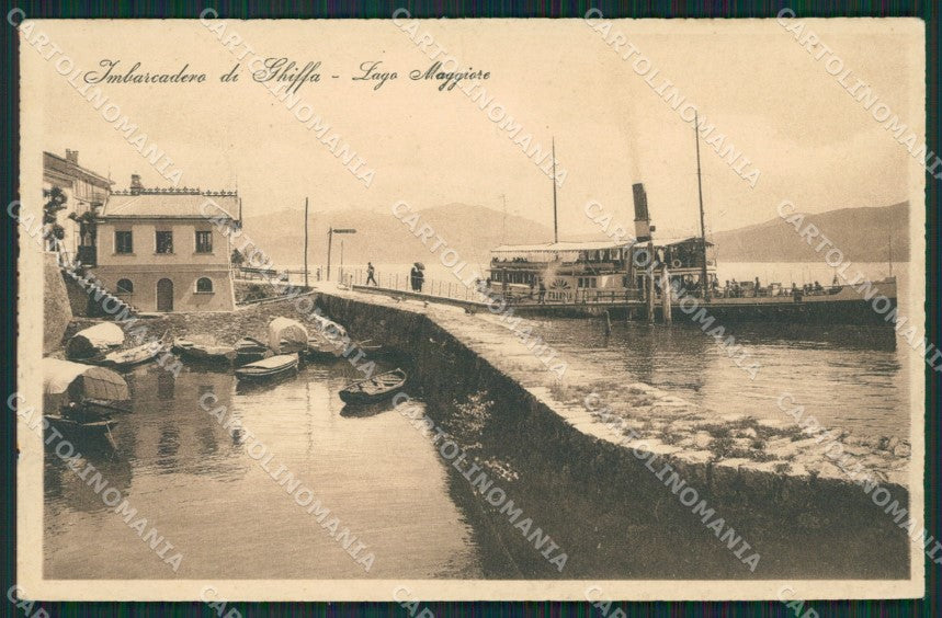 Verbania Ghiffa Battello cartolina QZ1080 – fronte