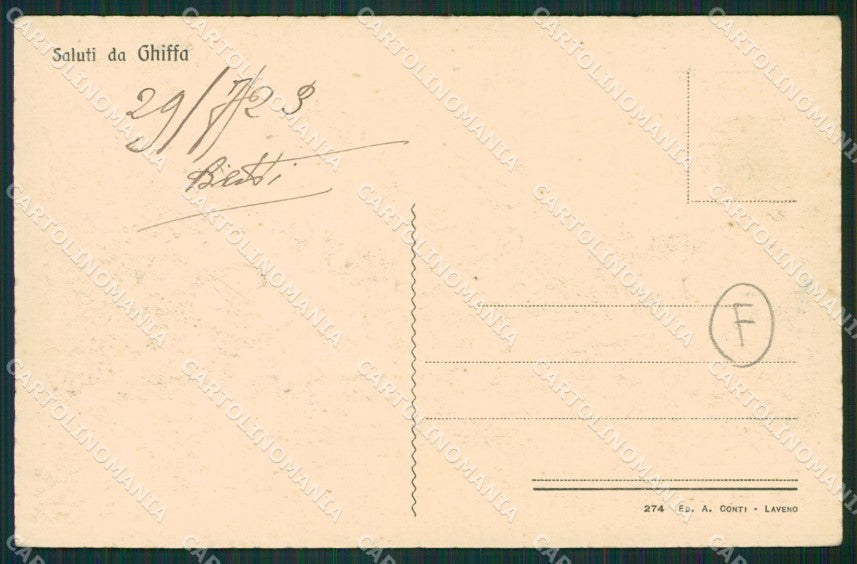Verbania Ghiffa Battello cartolina QZ1080 – retro