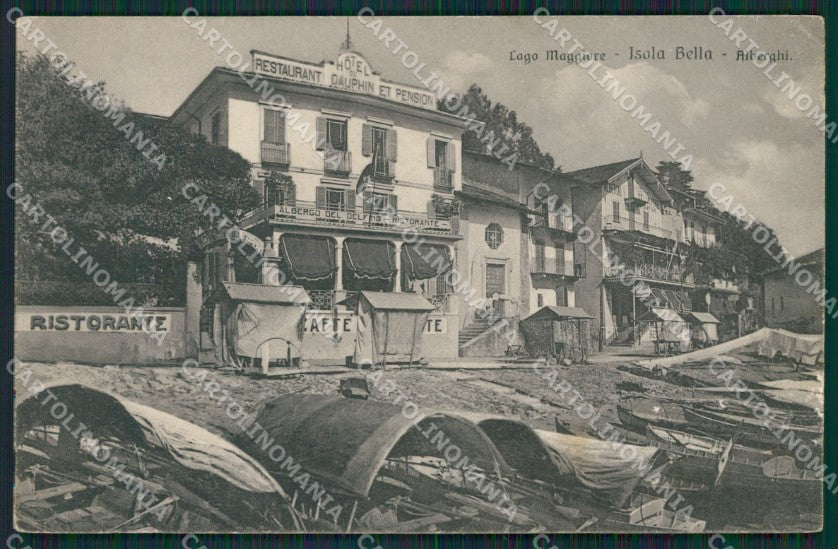 Verbania Stresa Isola Bella PIEGA cartolina QZ1097 – fronte