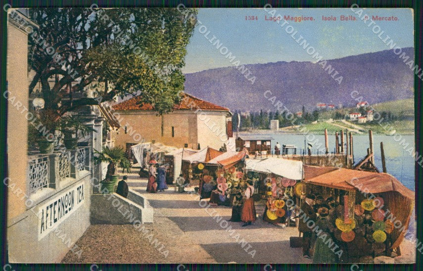 Verbania Stresa Isola Bella Mercato cartolina QZ1111 – fronte