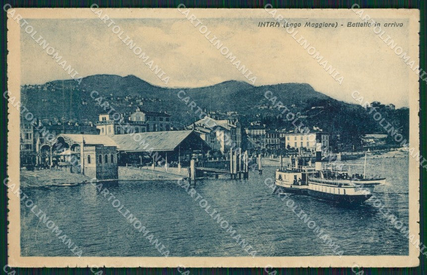 Verbania Intra Battello cartolina QZ1117 – fronte