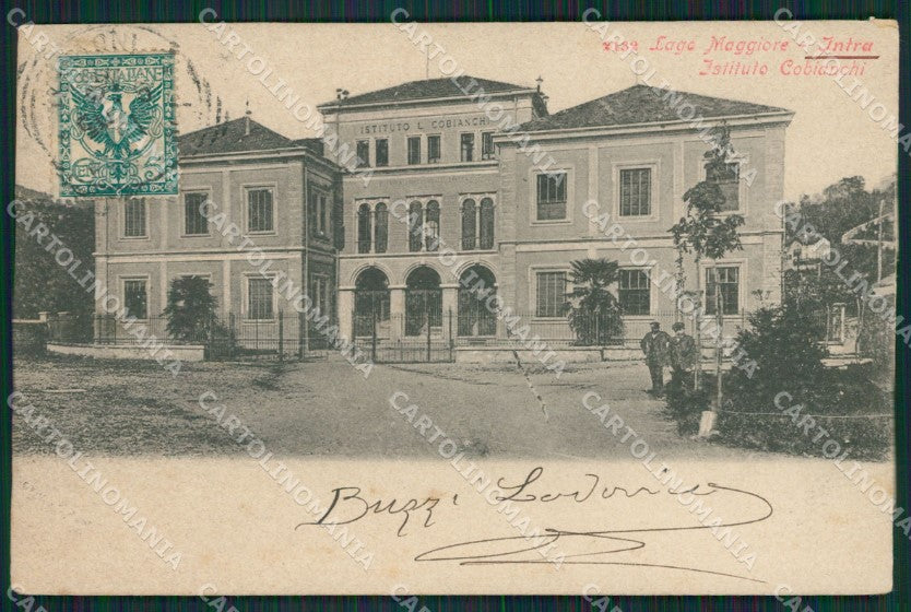 Verbania Intra RIPARATA cartolina QZ1119 – fronte