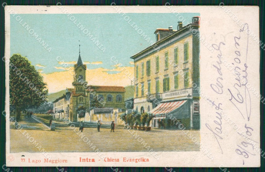 Verbania Intra Chiesa Evangelica PIEGA cartolina QZ1122 – fronte