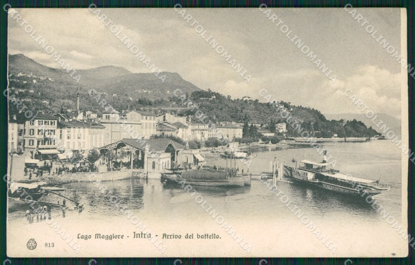 Verbania Intra Battello cartolina QZ1123 – fronte