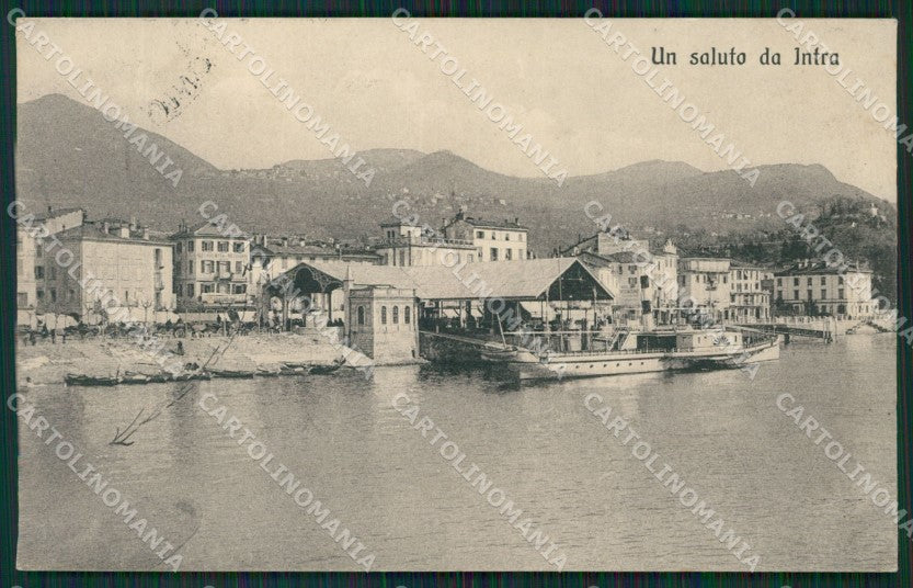Verbania Intra Battello cartolina QZ1124 – fronte