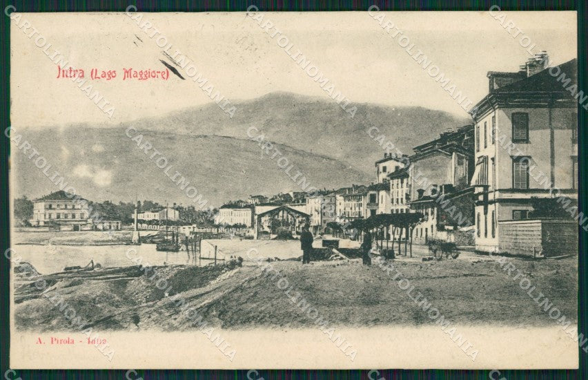 Verbania Intra PIEGHINA cartolina QZ1126 – fronte