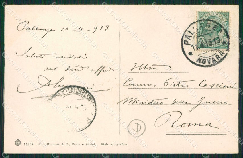Verbania Intra Battello cartolina QZ1136 – retro