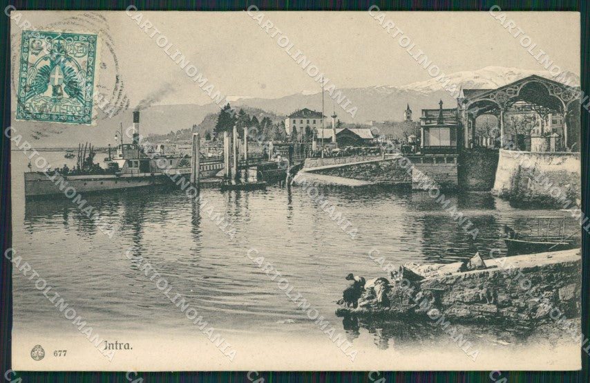 Verbania Intra Battello cartolina QZ1140 – fronte