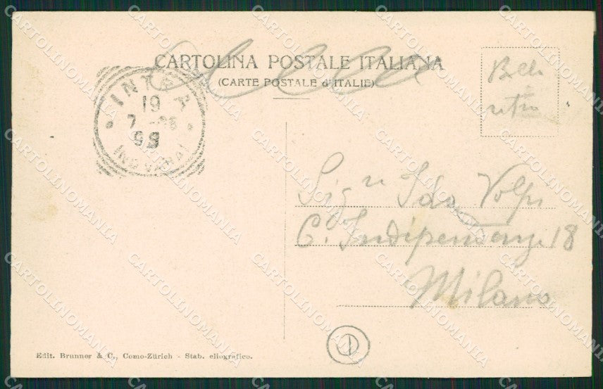 Verbania Intra Battello cartolina QZ1140 – retro