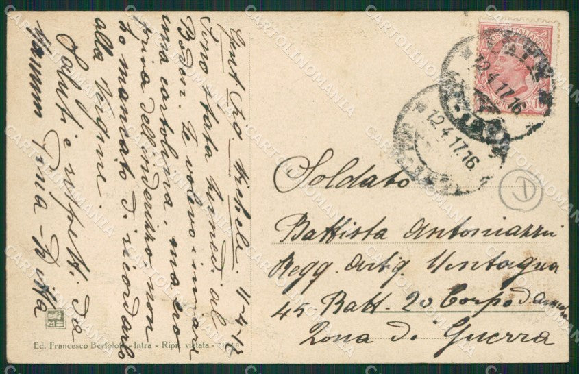 Verbania Intra cartolina QZ1150 – retro