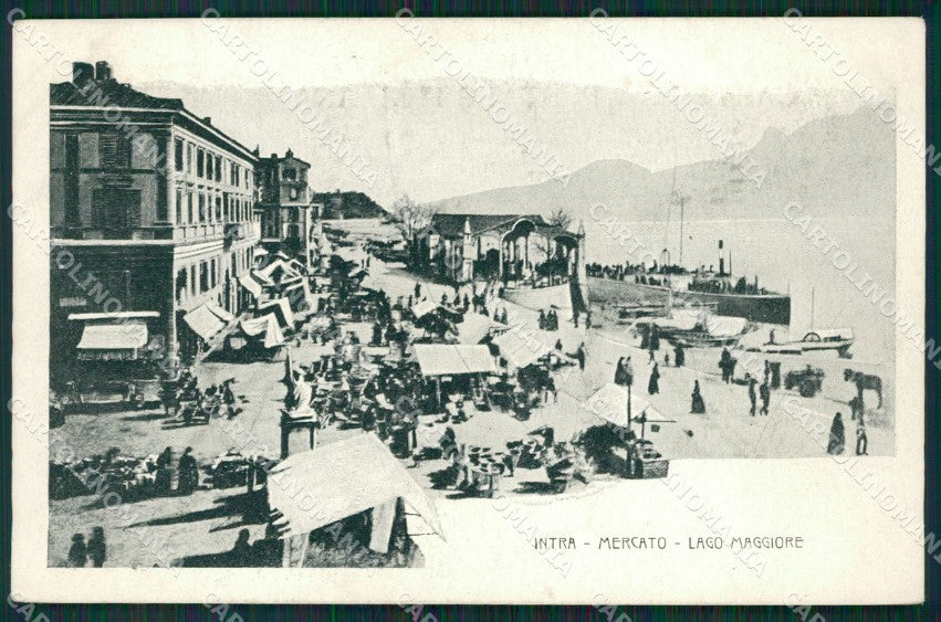 Verbania Intra Mercato cartolina QZ1154 – fronte