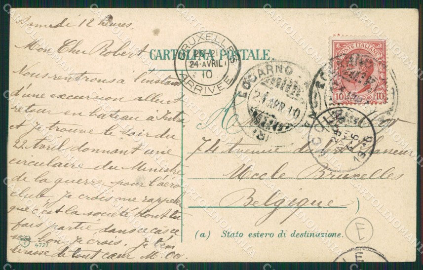 Verbania Intra Mercato cartolina QZ1158 – retro