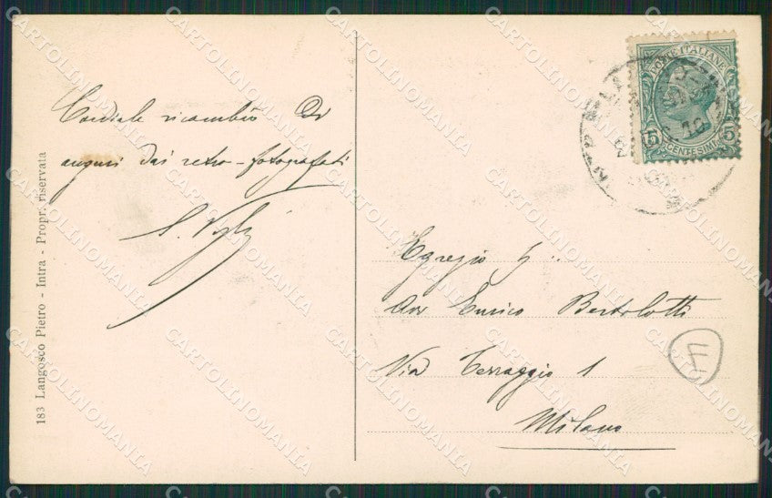 Verbania Intra cartolina QZ1161 – retro