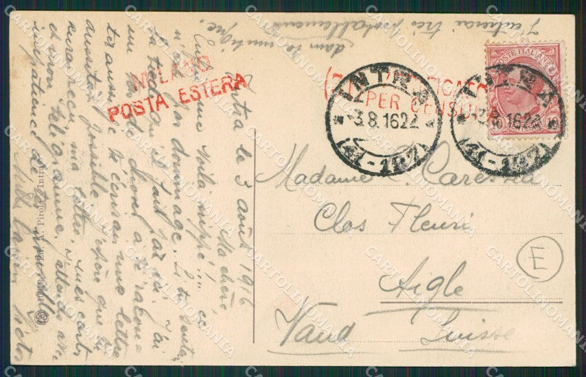 Verbania Intra cartolina QZ1162 – retro