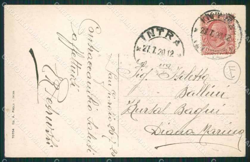 Verbania Intra cartolina QZ1163 – retro