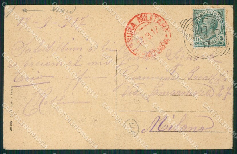 Verbania Intra PIEGA cartolina QZ1170 – retro