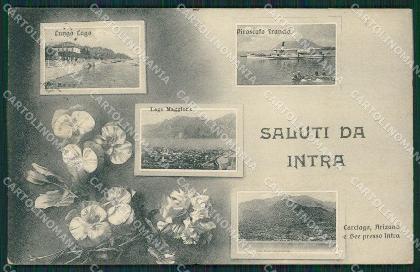 Verbania Intra Saluti da cartolina QZ1172 – fronte
