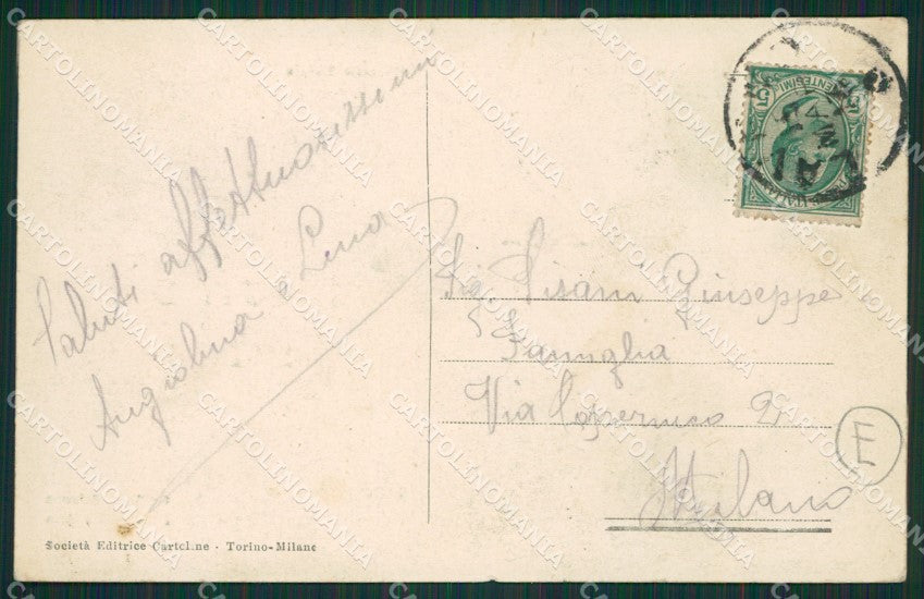 Verbania Intra Saluti da cartolina QZ1172 – retro