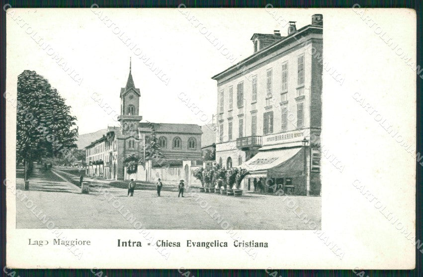Verbania Intra Chiesa Evangelica cartolina QZ1175 – fronte