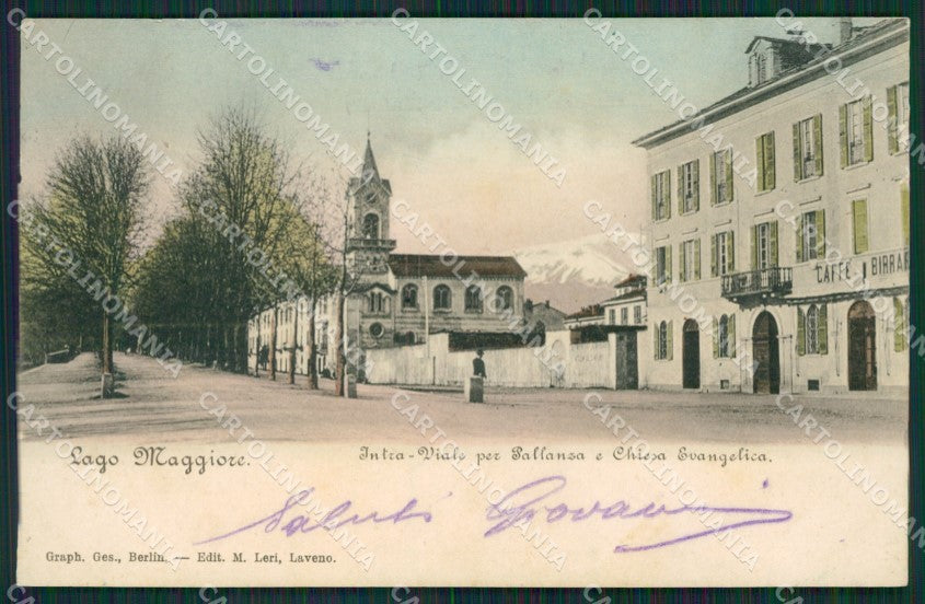 Verbania Intra Chiesa Evangelica cartolina QZ1177 – fronte