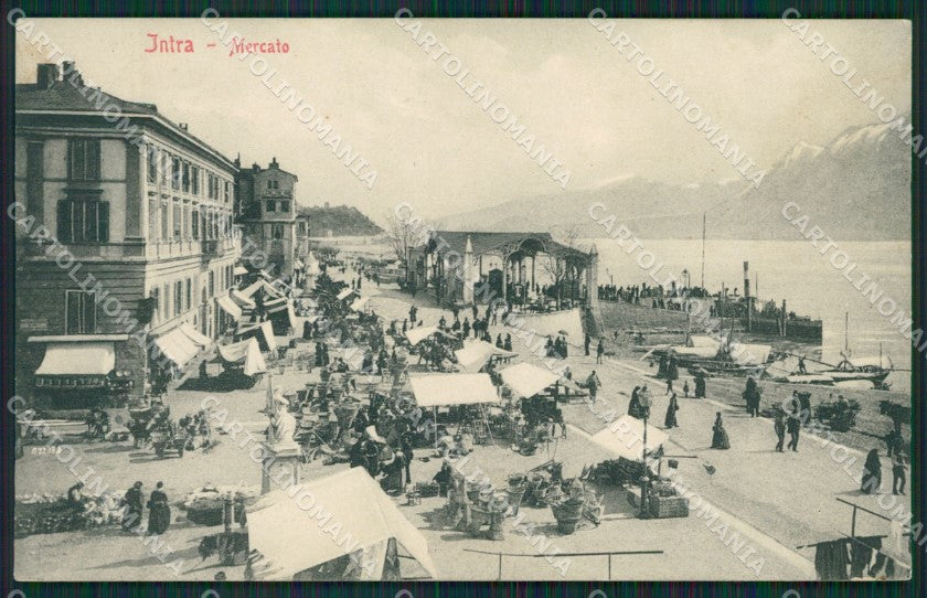 Verbania Intra Mercato ABRASA cartolina QZ1178 – fronte