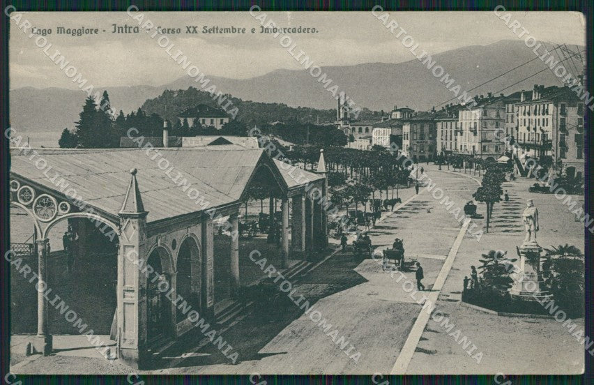 Verbania Intra PIEGATA cartolina QZ1179 – fronte