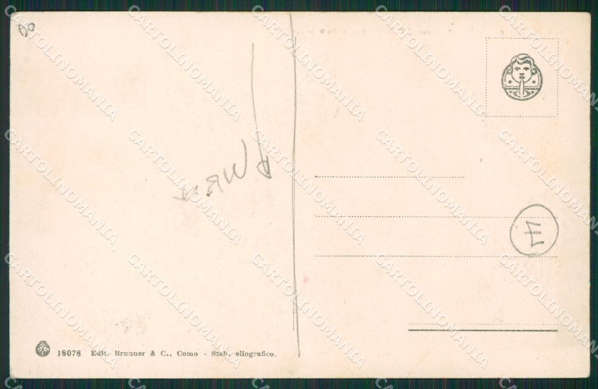Verbania Intra PIEGATA cartolina QZ1179 – retro