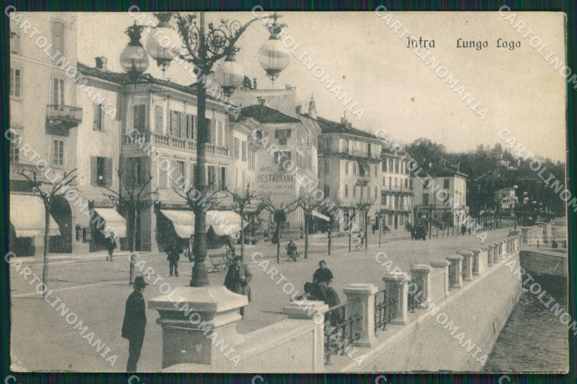 Verbania Intra RIFILATA cartolina QZ1190 – fronte