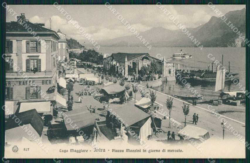 Verbania Intra Mercato cartolina QZ1192 – fronte