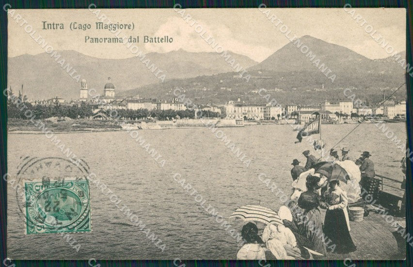 Verbania Intra Battello cartolina QZ1194 – fronte