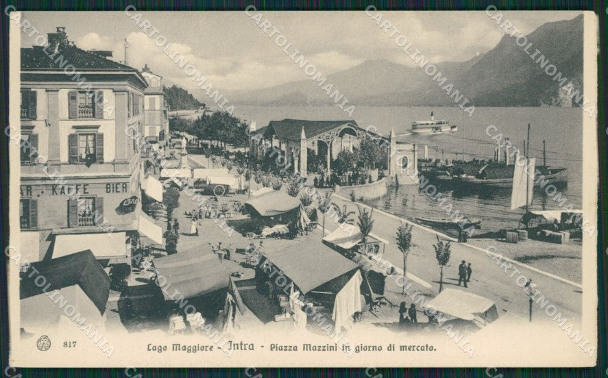 Verbania Intra Mercato cartolina QZ1195 – fronte