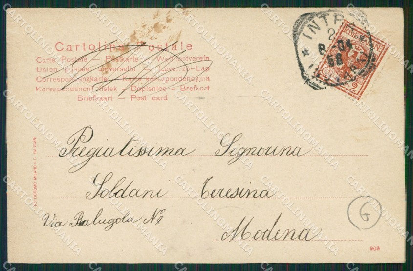 Verbania Intra cartolina QZ1197 – retro