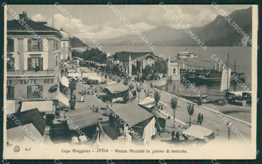 Verbania Intra Mercato cartolina QZ1200 – fronte