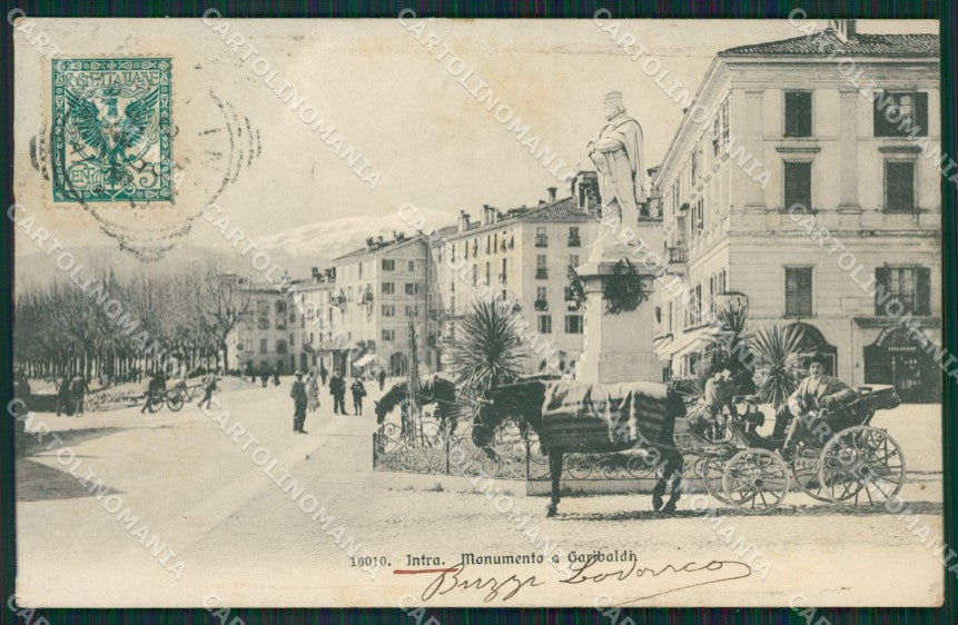 Verbania Intra Garibaldi cartolina QZ1209 – fronte