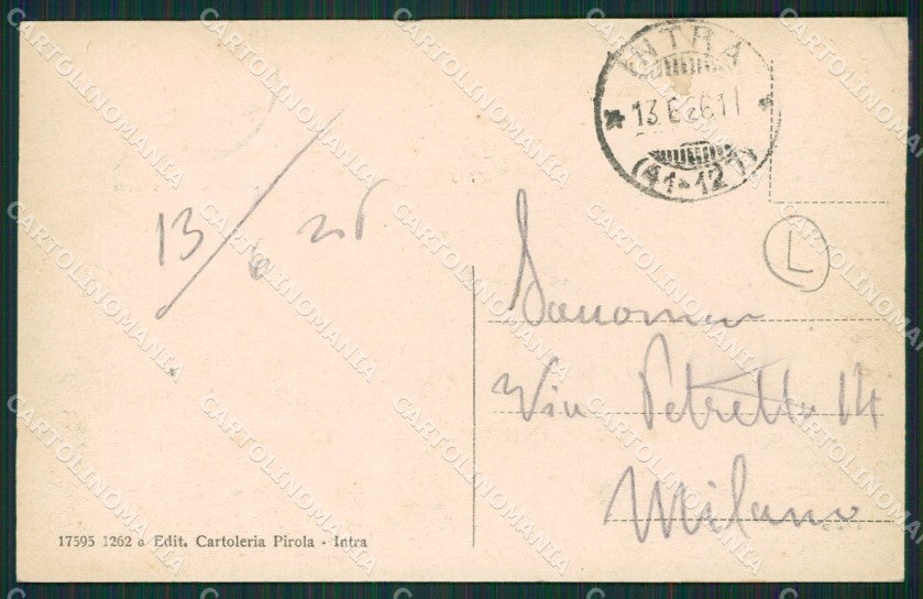 Verbania Intra Tram cartolina QZ1213 – retro