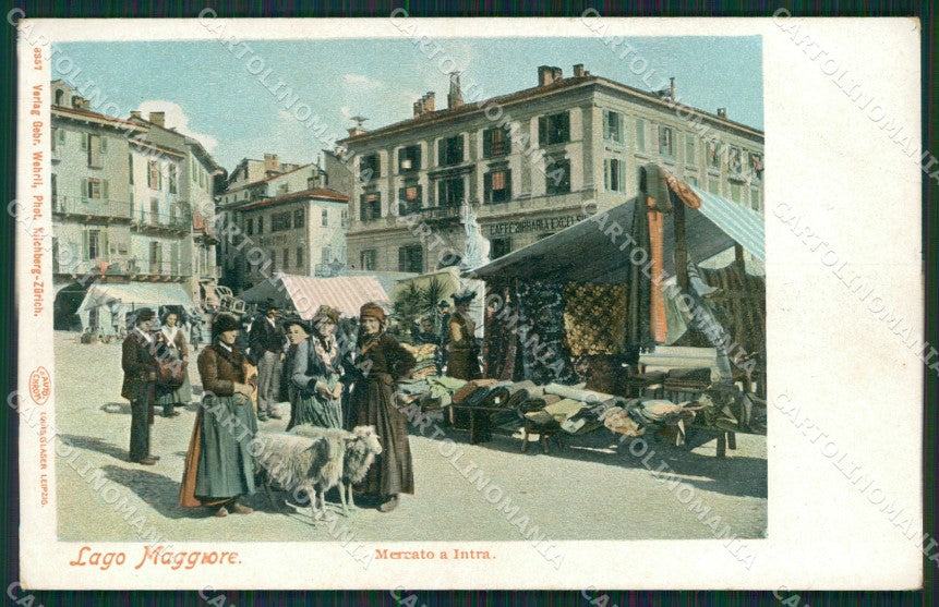 Verbania Intra Mercato cartolina QZ1218 – fronte