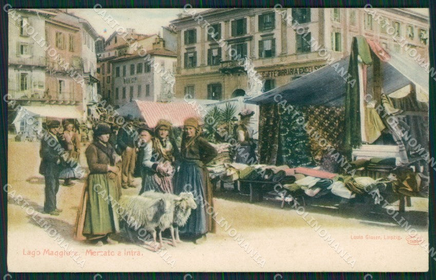 Verbania Intra Mercato cartolina QZ1219 – fronte