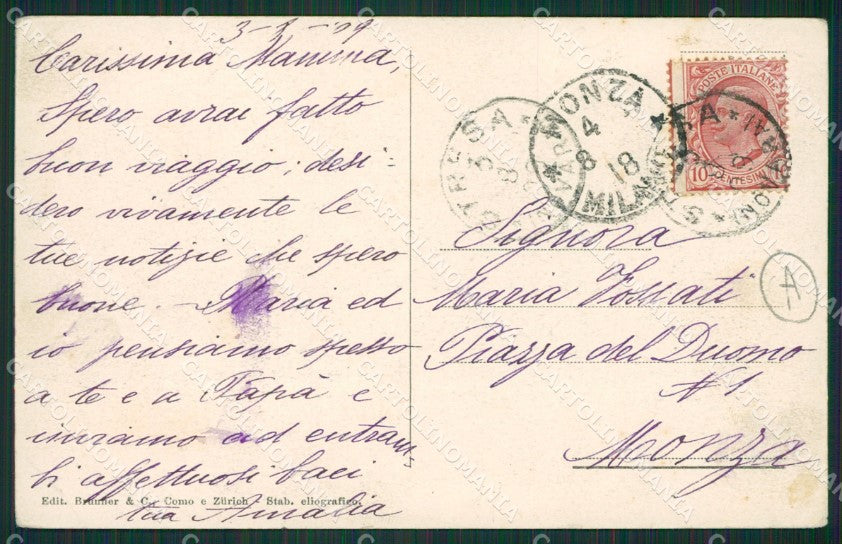 Verbania Stresa Isole Borromee Isola Pescatori PIEGA cartolina QZ1224 – retro