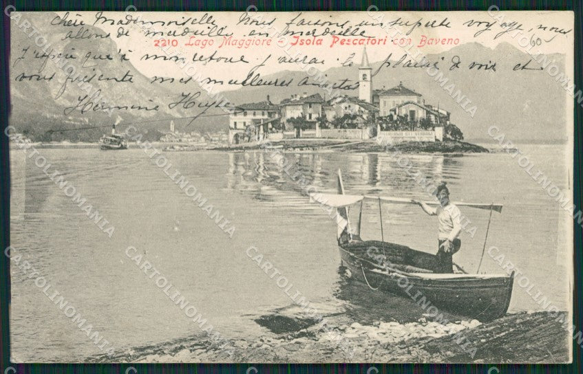 Verbania Stresa Isole Borromee Isola Pescatori cartolina QZ1229 – fronte