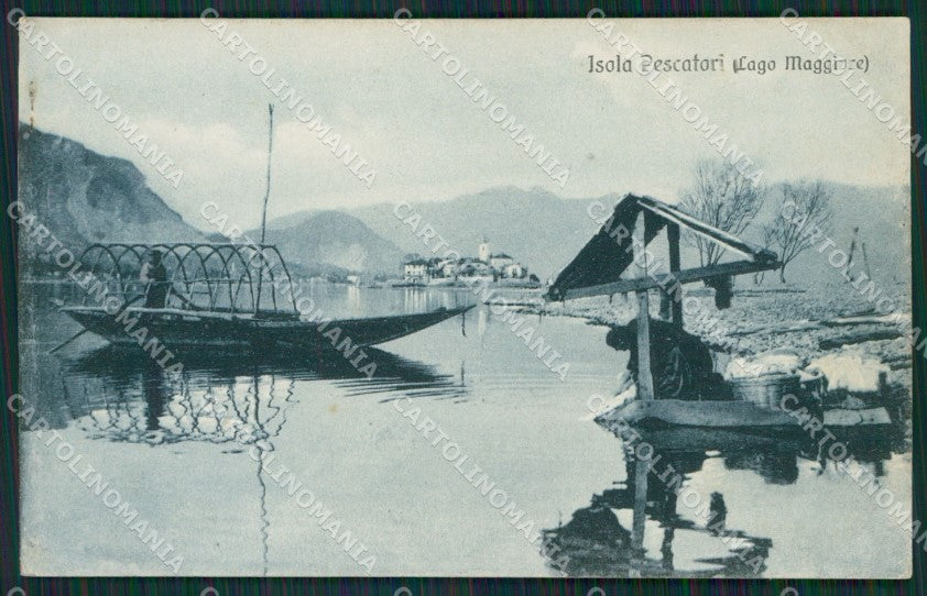 Verbania Stresa Isole Borromee Isola Pescatori SCOLLATA cartolina QZ1240 – fronte