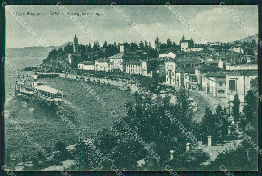 Novara Lesa Battello cartolina QZ1253 – fronte