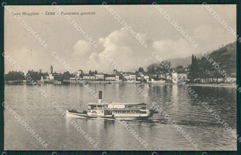 Novara Lesa Battello cartolina QZ1254 – fronte