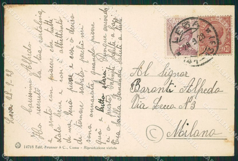 Novara Lesa cartolina QZ1255 – retro