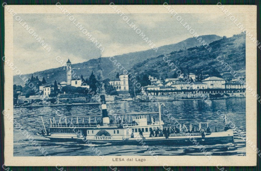 Novara Lesa Battello cartolina QZ1260 – fronte