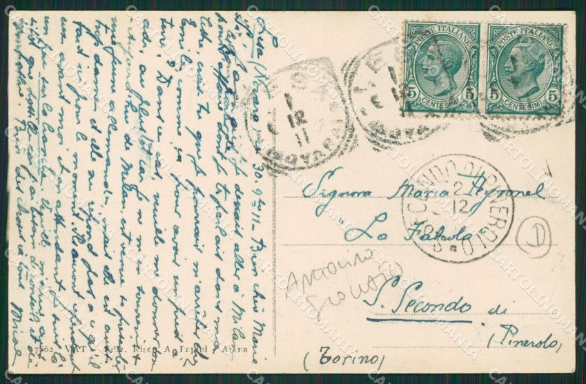 Novara Lesa ANGOLINO SCOLLATO cartolina QZ1262 – retro