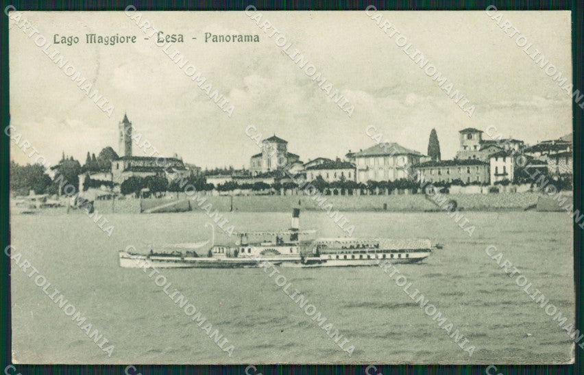 Novara Lesa Battello cartolina QZ1264 – fronte