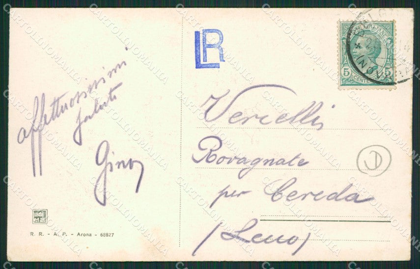 Novara Lesa Battello cartolina QZ1264 – retro