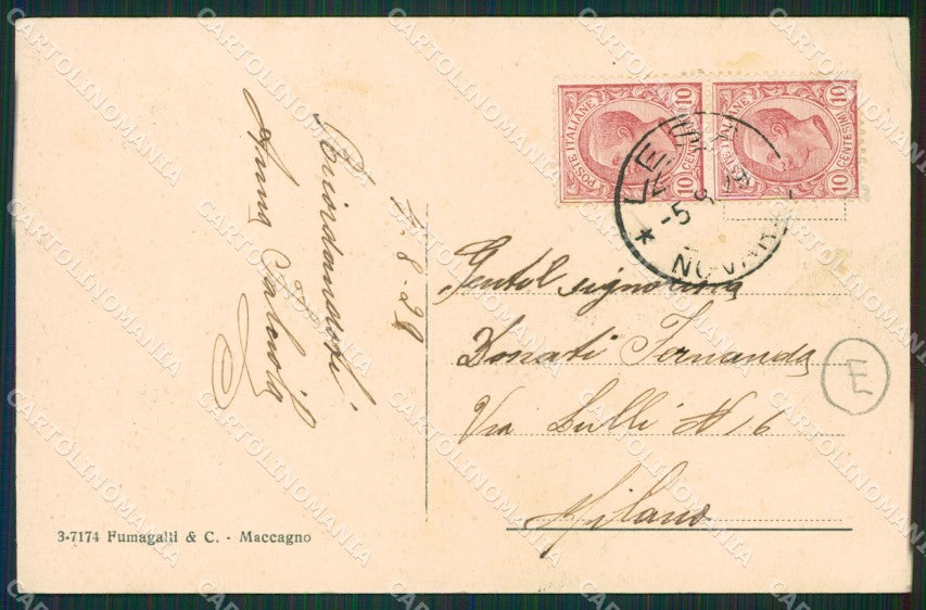 Novara Lesa Solcio cartolina QZ1273 – retro
